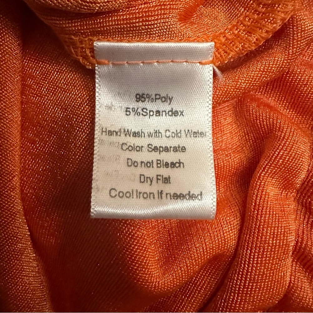 NWT JLUXLABEL Women’s Orange Strapless Ruched Side-Slit Dress - Size XXL - Picture 7 of 8